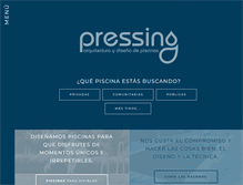 Tablet Screenshot of pressingpiscinas.com